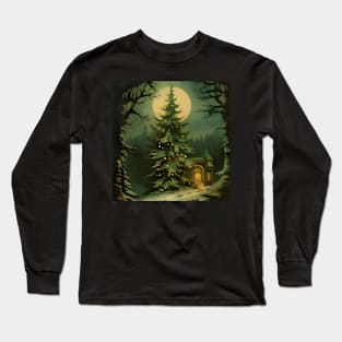 Vintage Hold To Light Christmas Tree Long Sleeve T-Shirt